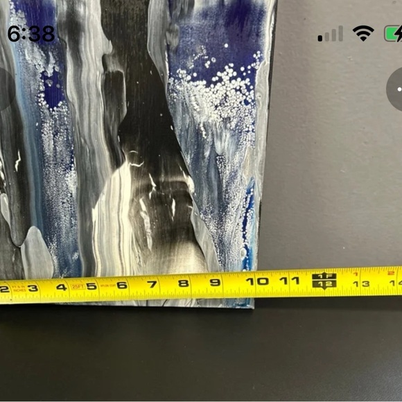 Hand Painted Original Painting‎ Acrylic Canvas 10 X 10 Signed Titled The Unknown - Picture 10 of 11